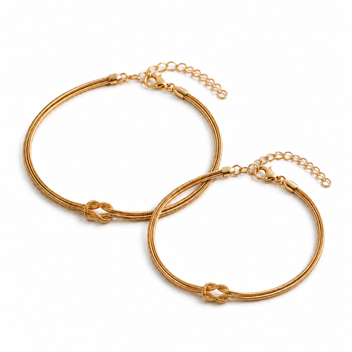 Liebesknoten Armband Set Funkelstück