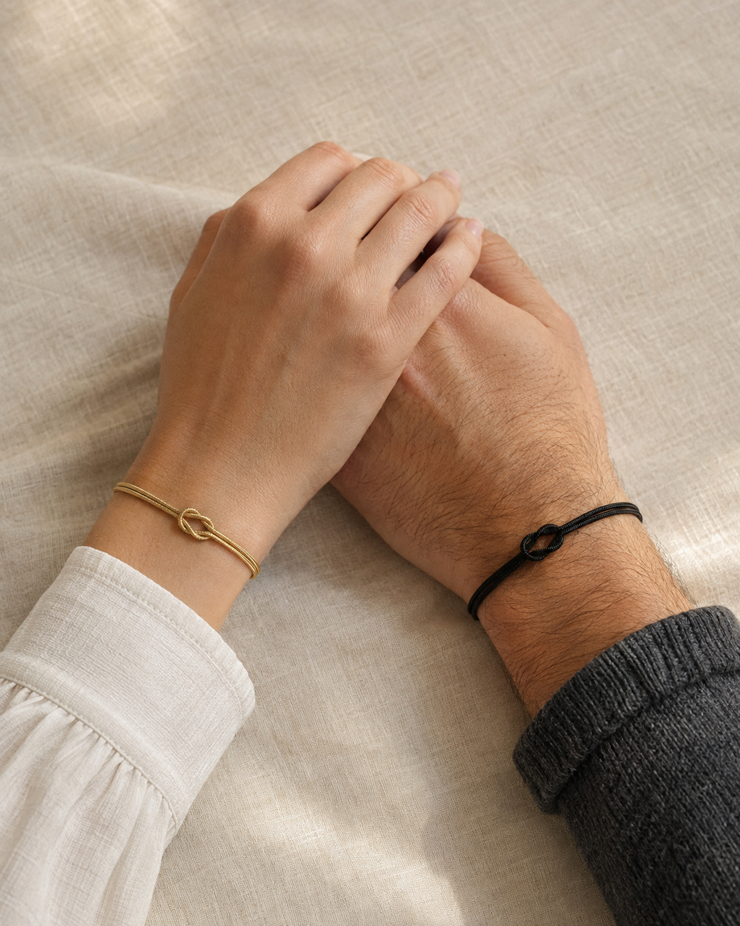 Liebesknoten Armband Set Funkelstück