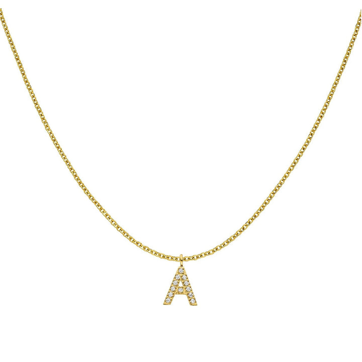 Filigran Letter Halskette | 18K vergoldet